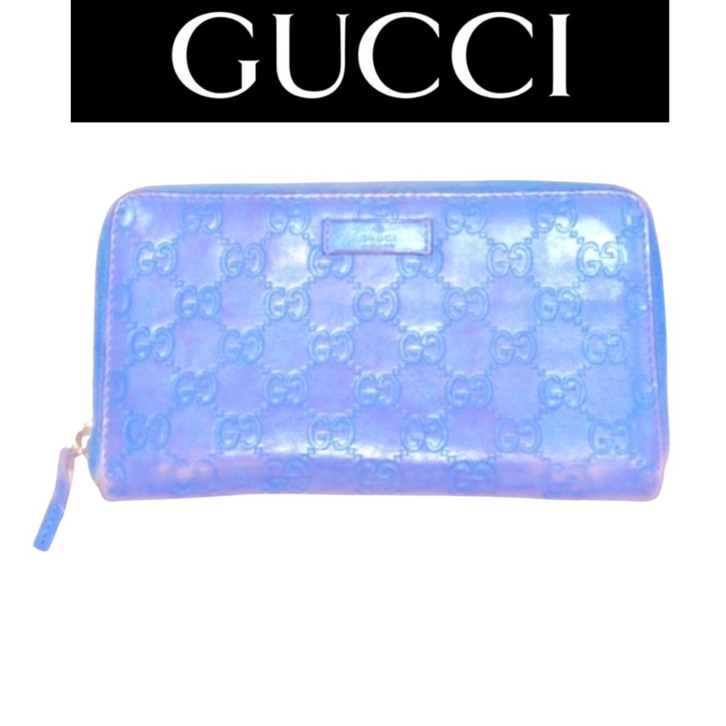 Gucci Guccissima Joy Zip Around Organizer Wallet, Guc